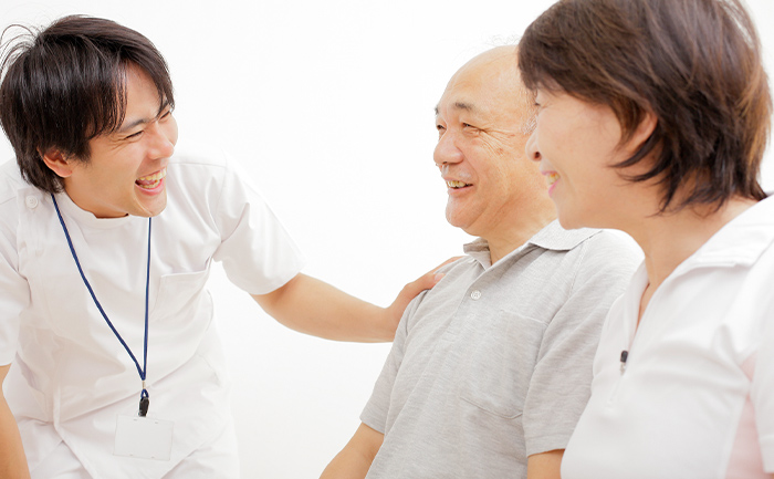 医療スタッフと患者さん