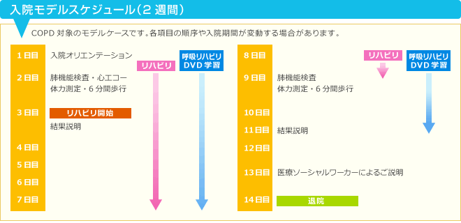 入院モデル2週間